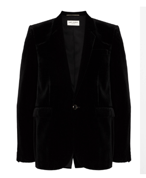 SAINT LAURENT ベルベット シングルジャケット