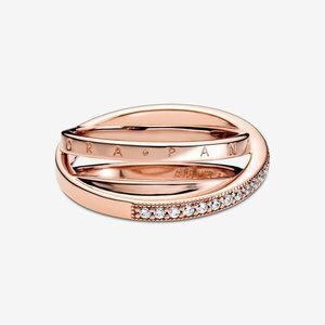 pandora 【PANDORA】Crossover Pave Triple Band Ring (PANDORA/指輪・リング) 61278267【BUYMA】