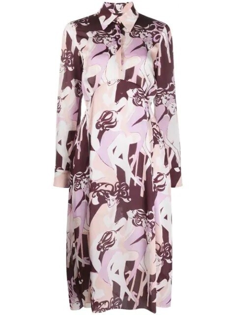 Victoria Victoria Beckham プリント シャツドレス