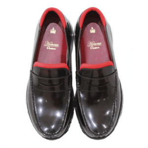Honour Ovation 【5030】BROWN/RED メンズ レザーコインローファー風スニーカー