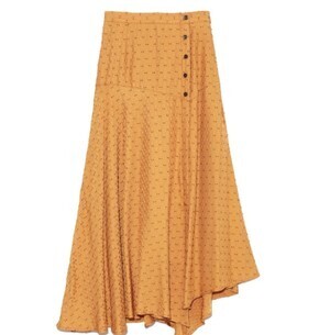 Lily Brown カットジャガードスカート