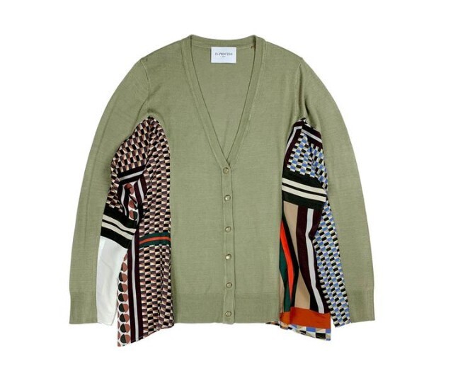 IN- PROCESS Printed Knit Cardigan