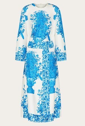 VALENTINO プリントツイル ドレス