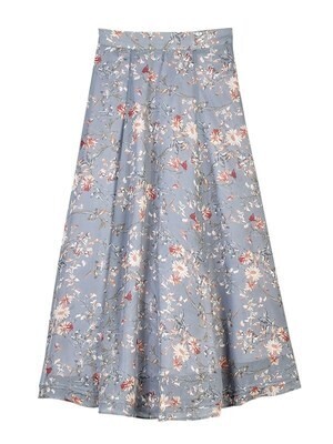 AnMILLE フラワーシフォンロングSK