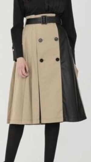 LOVELESS タック トレンチ スカート