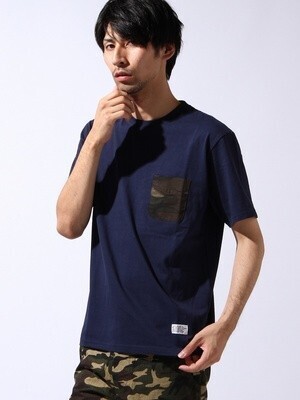 SILAS SILAS&MARIA SS PKT TEE MELT CAMO