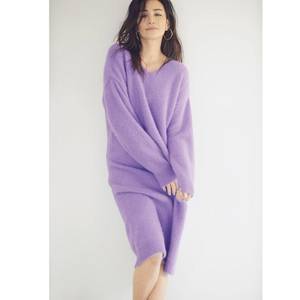 DAMA collection ヘアリーニット 2ウェイワンピース
