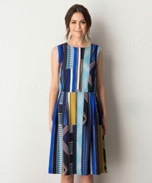 Paul Smith Black Label フォンタナストライププリント ワンピース