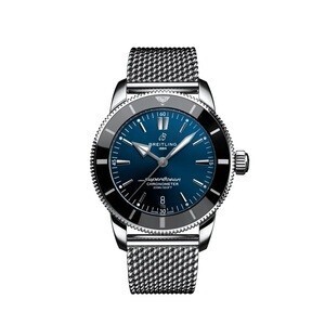 BREITLING スーパーオーシャンヘリテージ B20 オートマチック 44 ジャパン リミテッド ステンレススチール - ブルー