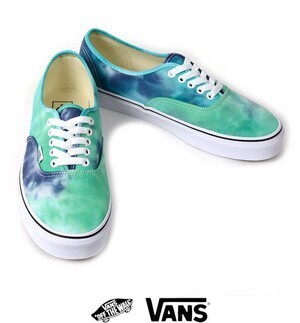 VANS バンズ AUTHENTIC オーセンティック TIE DYE タイダイ NAVY/TURQUOISE ネイビー/ターコイズ