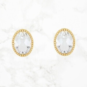 Grosse Glace Dazzle ラウンド プチピアス ゴールド