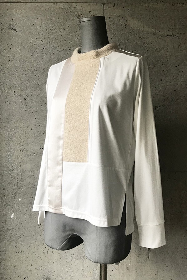 GARDE COLLECTIVE アンゴラパイルのカットソーブラウス