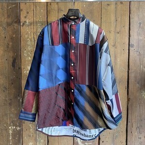 children of the discordance VINTAGE SILKTEX PATCHWORK SHIRT / ASSORT