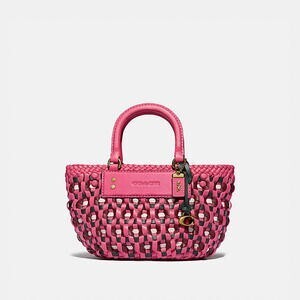 COACH ウーブン トート 16