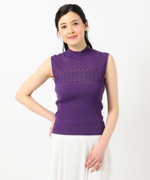 TOCCA 【TOCCA LAVENDER】Lace Knit Pullover トップス
