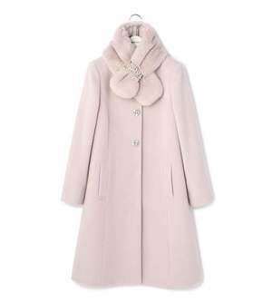 LAISSE PASSE ファーティペット付コート