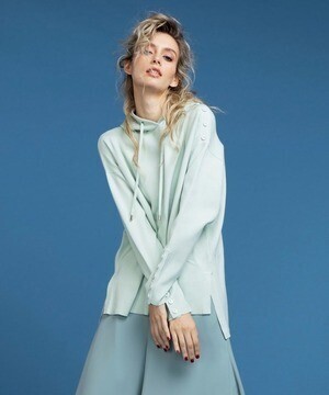 DOUBLE STANDARD CLOTHING Sov/ 14G ATHENA フーディートップス