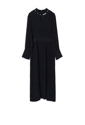 Arobe 2WAY Neck Pearl Dress