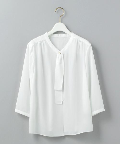 green label relaxing 【WORK TRIP OUTFITS】★WTO CS フロントタイ ブラウス