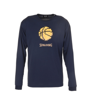SPALDING ロングスリーブTシャツ ピクセルバスケットボール