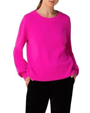 Akris punto Wool-Cashmere Crewneck Sweater