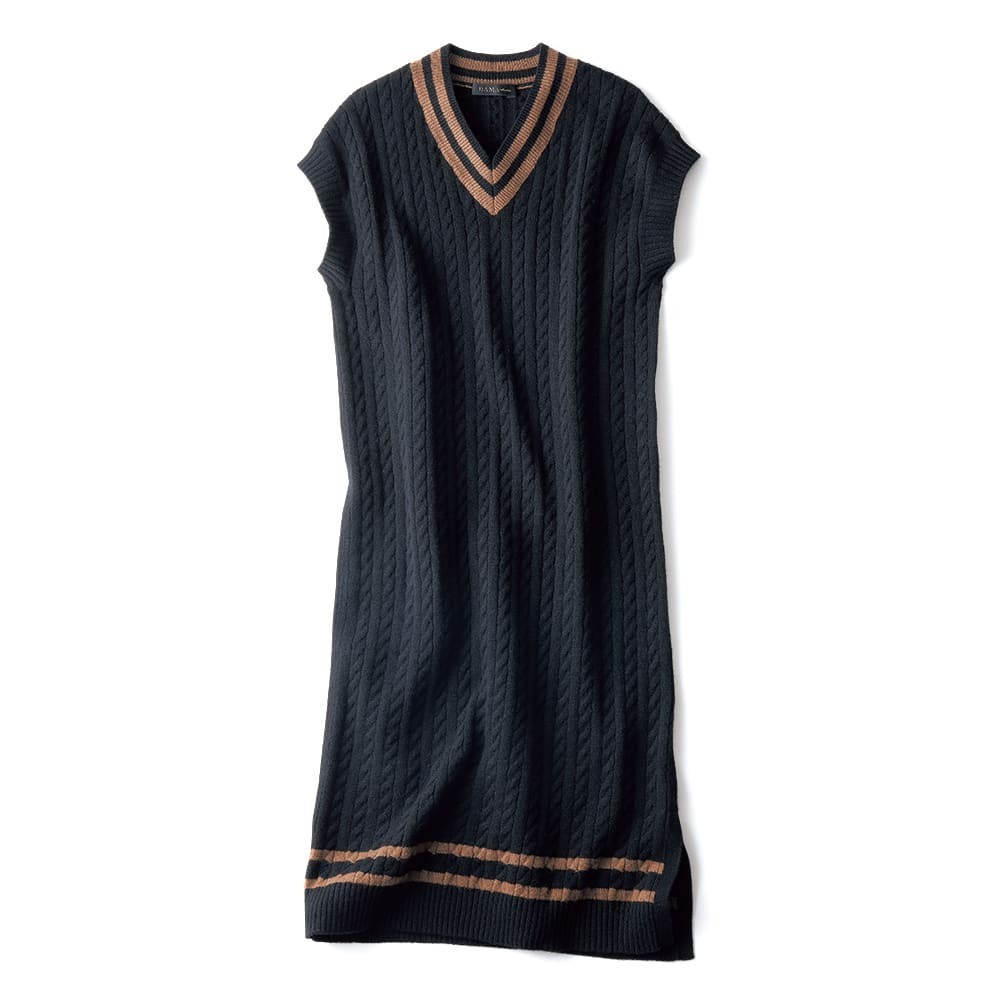 DAMA collection ウールカシミヤ チルデン風 ロングチュニック