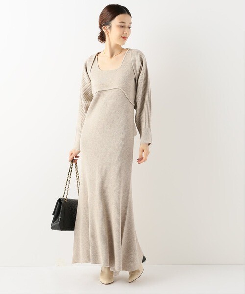 CASA FLINE ショートカーデセット ニットワンピース