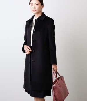 NEWYORKER My Dearest Coat/ウールシルクアンゴラビーバー ステンカラー コート