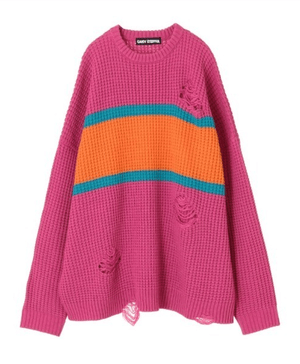 Candy Stripper COLOR BLOCKING ニット
