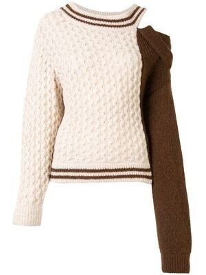 Maison Mihara Yasuhiro コントラストパネル セーター