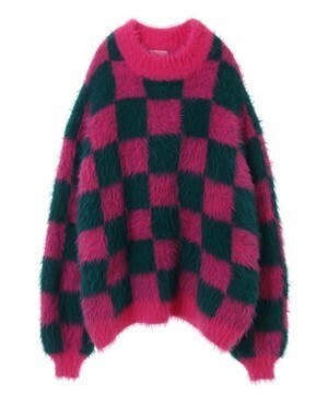 Candy Stripper FLUFFY PATTERN ニット