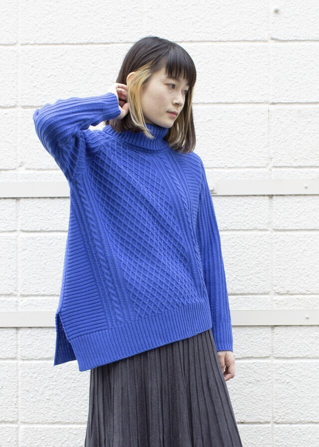 plein de vie アラン柄タートル アシメニット