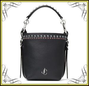 JIMMY CHOO 【Jimmy Choo】Varenne カボションスタッズ・バケットバッグ (Jimmy Choo/ハンドバッグ) VARENNEBUCKETSCFK【BUYMA】