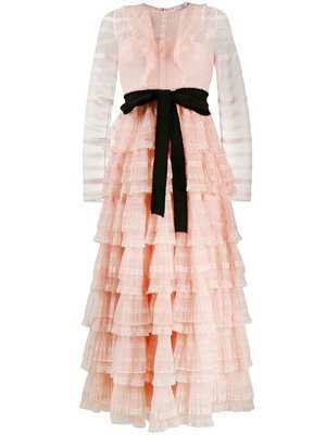 RED VALENTINO ティアード ロングドレス