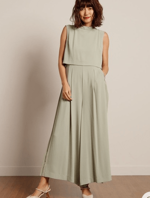 LADYMADE BACKプリーツロンパース