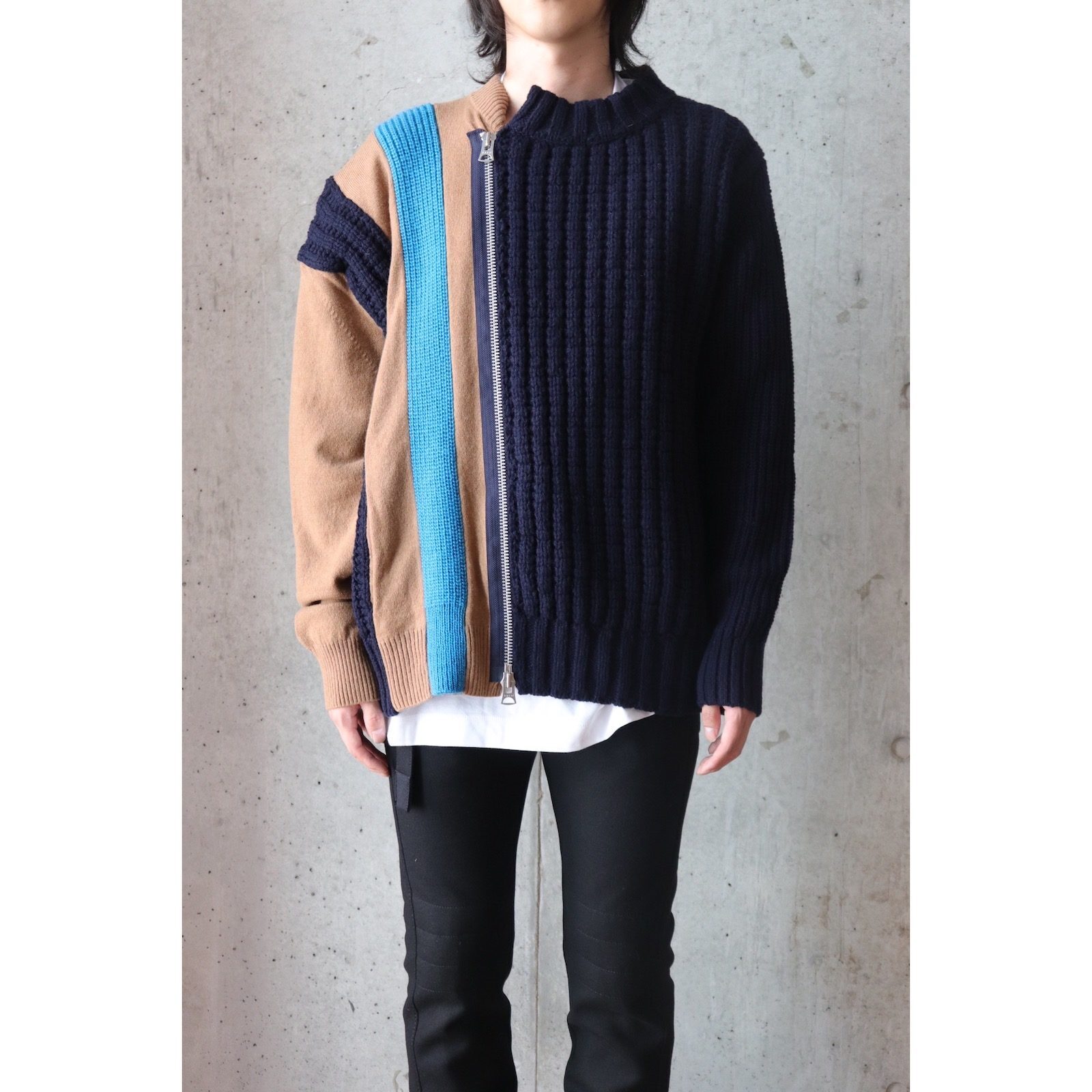 sacai Wool Knit Blouson