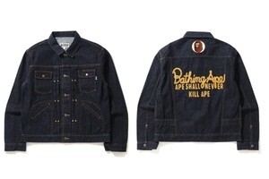 A BATHING APE CHAMPION DENIM JACKET