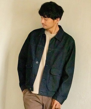ikka デニムカバージャケット
