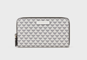 EMPORIO ARMANI ジップウォレット 全面モノグラム