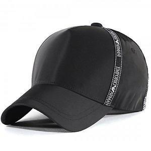 EMPORIO ARMANI ロゴ テープ ポリエステル ベースボール キャップ