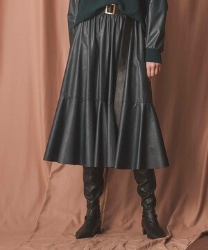 EPOCA シンセティックレザースカート