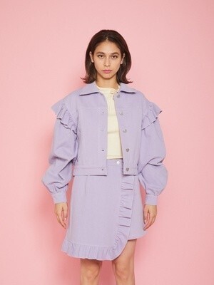 Honey mi Honey frill denim jacket