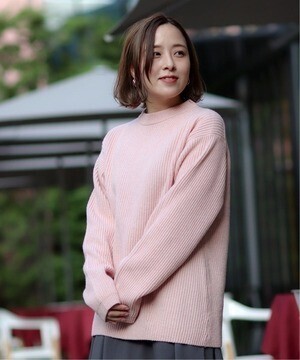 JOURNAL STANDARD relume 7GG ITALYメリノウール 畦編みクルーネックニット