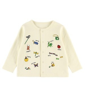 INSECT COLLECTION 昆虫大集合刺繍カーディガン キッズ