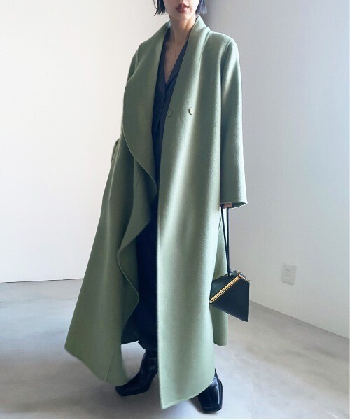 AMERI UNDRESSED FRILL COLLAR COAT