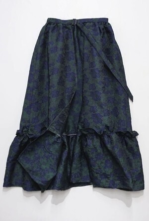 FUMIKU flower apron skirt