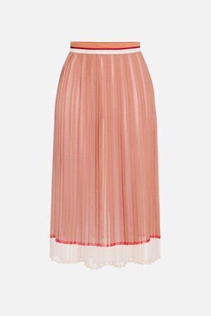 ELISABETTA FRANCHI Three-coloured pleated skirt