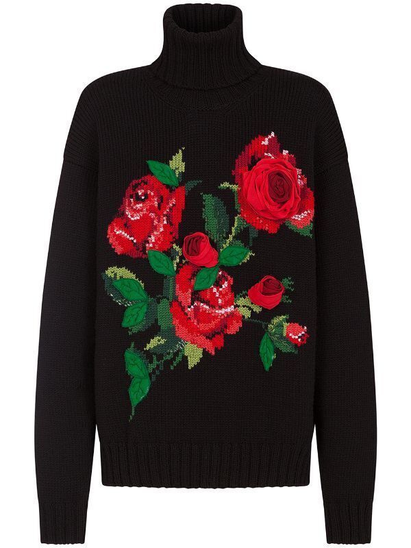 Dolce & Gabbana 3D ローズ プルオーバー