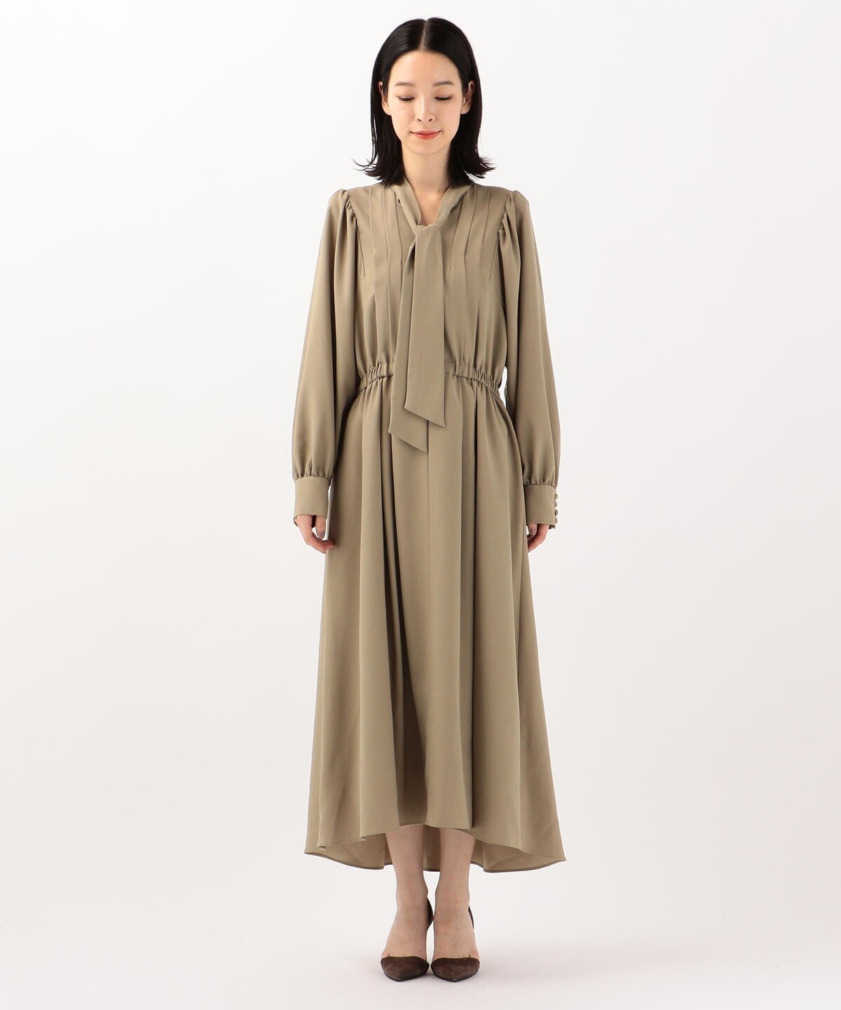 Arobe ボウタイワンピース