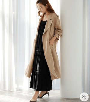 LADYMADE リヨセルツイルライダーストレンチコート